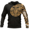 Polynesian Turtle Tribal Tattoo Style Golden Hoodie NVD1352-Apparel-Dung Van-Hoodie-S-Vibe Cosy™