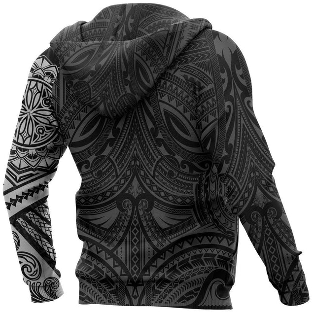 Polynesian Native Flowers Tattoo Style Hoodie NVD1355-Apparel-Dung Van-Hoodie-S-Vibe Cosy™