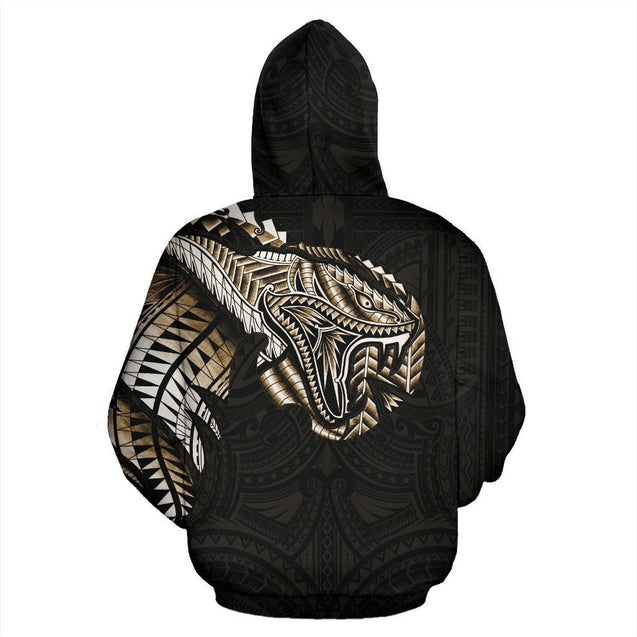 Polynesian Snake™ Tattoo on The Chest Hoodie NVD1358-Apparel-Dung Van-Hoodie-S-Vibe Cosy™