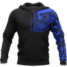 Polynesian Chest Tattoo - Special Hoodie Blue NVD1361-Apparel-Dung Van-Hoodie-S-Vibe Cosy™