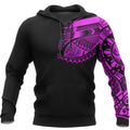 Polynesian Chest Tattoo - Special Hoodie Pink NVD1362-Apparel-Dung Van-Hoodie-S-Vibe Cosy™