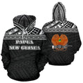 Papua New Guinea All Over Hoodie - Black Version NVD1116-Apparel-Amazing Hoodie-Hoodie-S-Vibe Cosy™