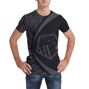 Hawaii Polynesian T-shirt - Circle Style Gray - AH - J1-NEW ALL OVER PRINT T-SHIRTS-Phaethon-XS-Men-White-Vibe Cosy™