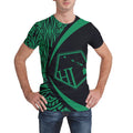 Hawaii Polynesian T-shirt - Circle Style Green - AH - J1-NEW ALL OVER PRINT T-SHIRTS-e-joyer-XS-Men-White-Vibe Cosy™
