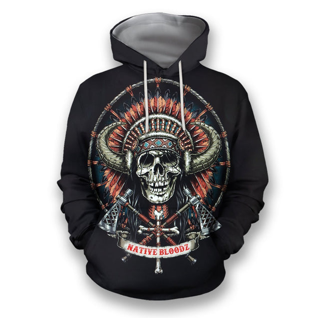 All Over Printed Native Blood Shirts-Apparel-HbArts-Hoodies-S-Vibe Cosy™