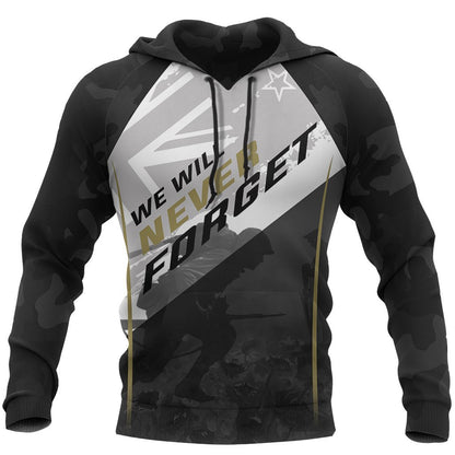Anzac New Zealand Hoodie, Let Us Never Forget Pullover Hoodie PL03032002-Apparel-PL8386-Hoodie-S-Vibe Cosy™