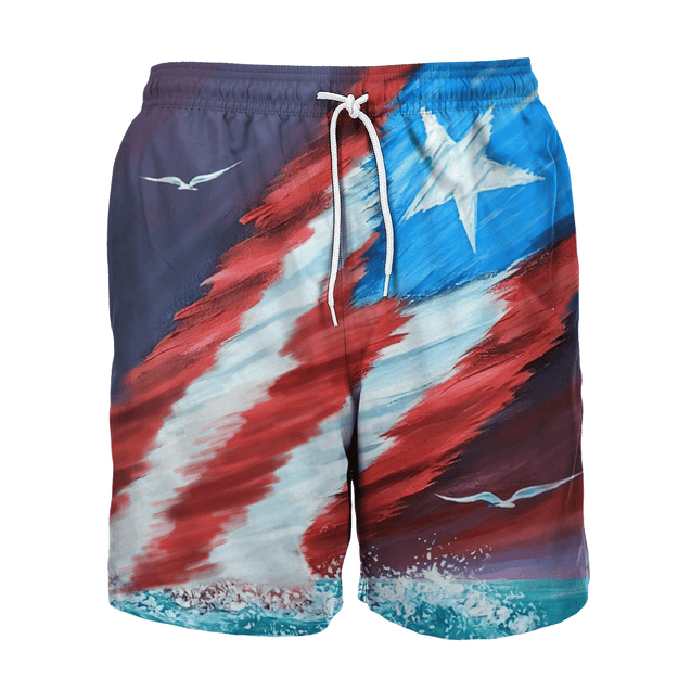 Customize Name Puerto Rico Combo T-Shirt And Board Short MH15032101