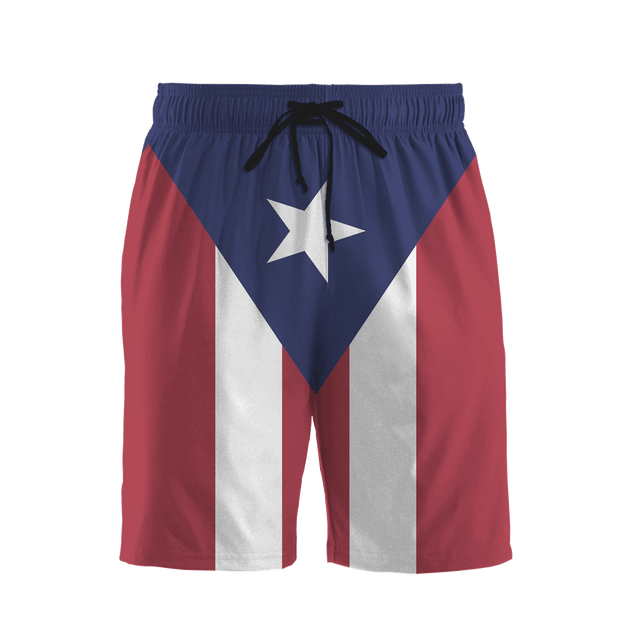 Customize Name Puerto Rico Combo T-Shirt And Board Short