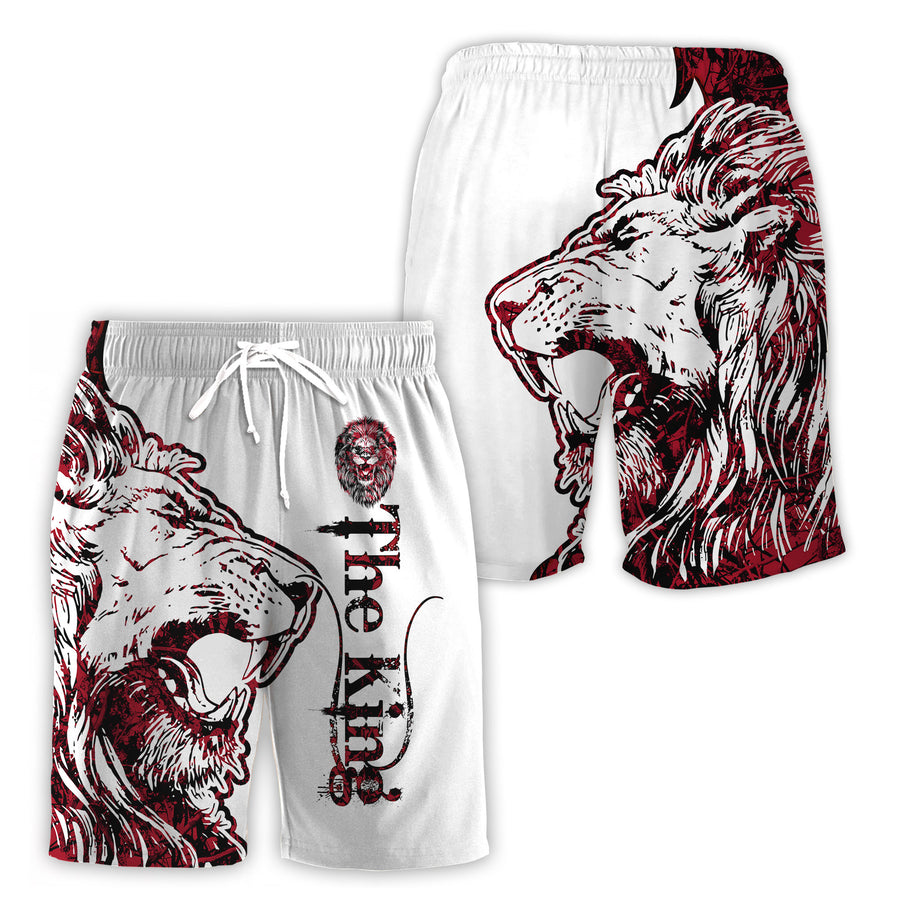 Alpha King Lion Tattoo 3D All Over Printed Combo T-Shirt BoardShorts