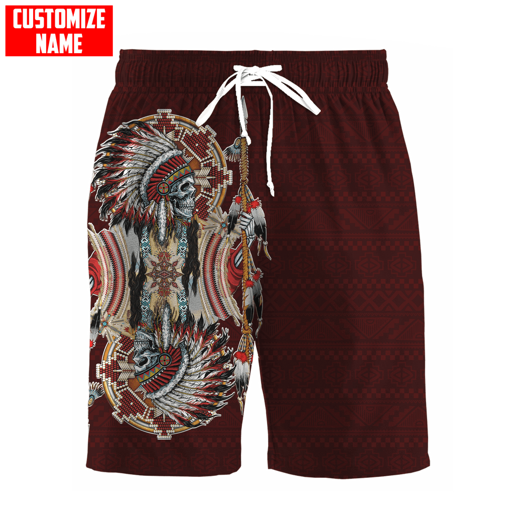 Customized name Native American 3D All Over Printed Unisex Shirts