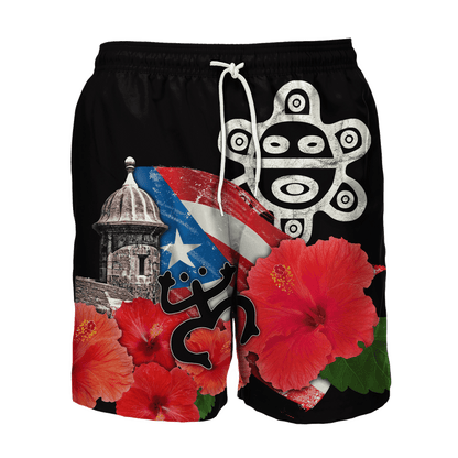 Customize Name Puerto Rico Combo T-Shirt And Board Short MH23022103