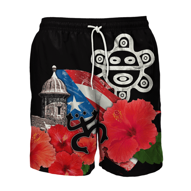 Customize Name Puerto Rico Combo T-Shirt And Board Short MH23022103