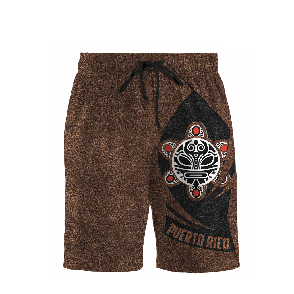 Customize Name Taino Tattoo Puerto Rico Combo T-Shirt And Board Short