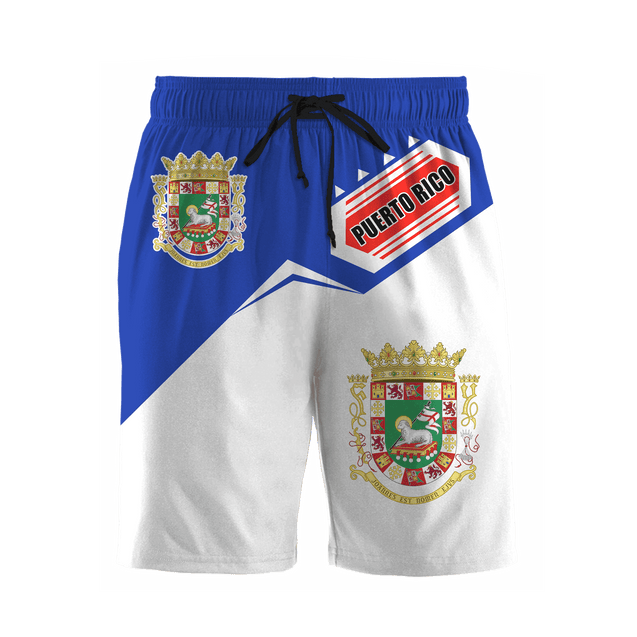 Customize Name Puerto Rico Combo T-Shirt And Board Short