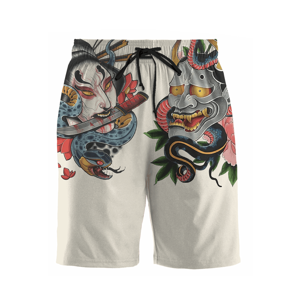 Japan Culture 3D All Over Printed Combo T-Shirt BoardShorts