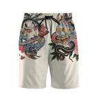 Japan Culture 3D All Over Printed Combo T-Shirt BoardShorts