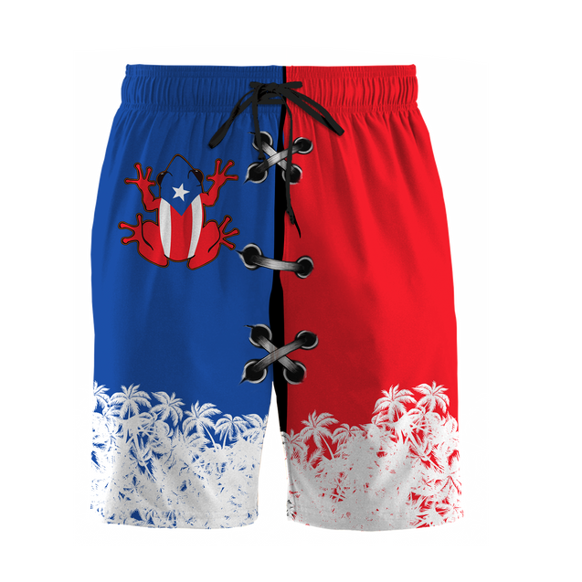 Customize Name Loving Puerto Rico Combo T-Shirt And Board Short