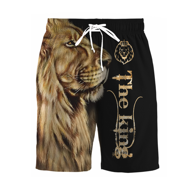 Gift For Dad Custom Name King Lion 3D All Over Printed Unisex Shirts