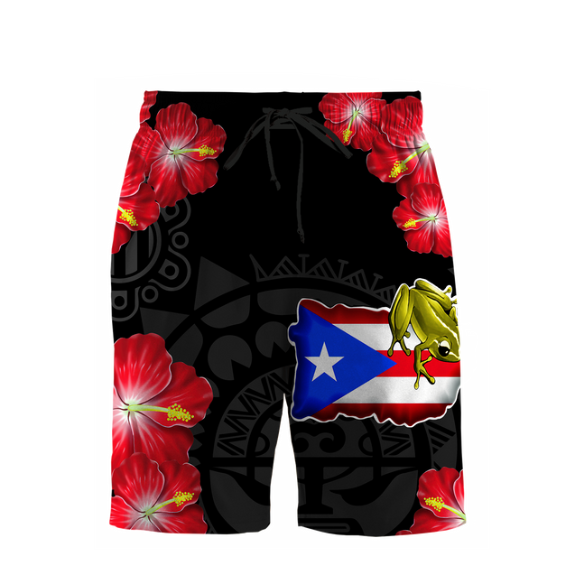 Customize Name Puerto Rico Combo T-Shirt And Board Short SN17042101.S5