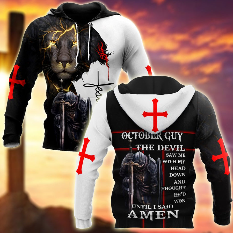 October Guy- Untill I Said Amen 3D All Over Printed Shirts For Men and Women Pi250501S10-Apparel-TA-Hoodie-S-Vibe Cosy™