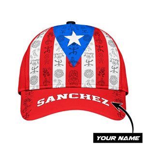 Customize Name Loving Puerto Rico Classic Cap