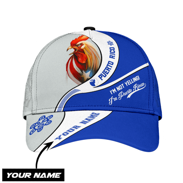 Customize Name Rooster Puerto Rico Classic Cap