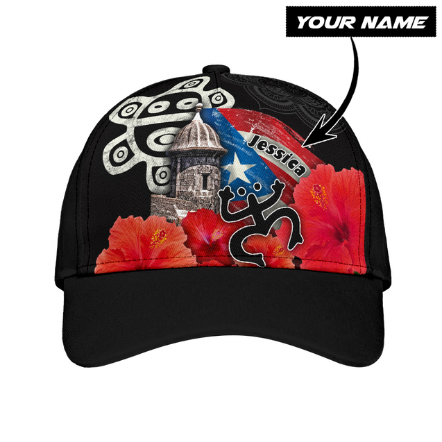 Customize Name Sol Taino Puerto Rico Classic Cap