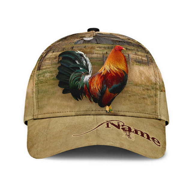 Personalized Rooster 3D Printed Cap TNA24042105