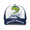 Custom name Mahi-mahi Fishing hat Hook 3D design print Cap