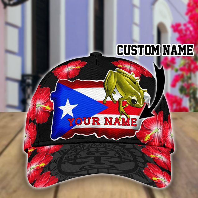 Customize Name Coqui Puerto Rico Classic Cap