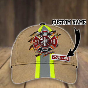 Customize Name Firefighter Classic Cap