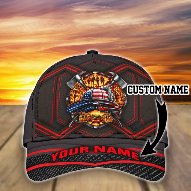 Customize Name Firefighter Classic Cap