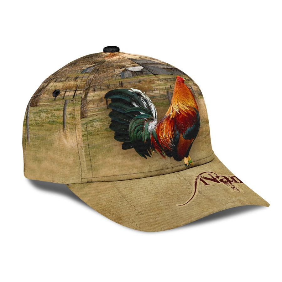 Personalized Rooster 3D Printed Cap TNA24042105