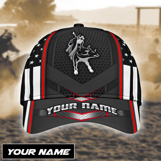 Personalized Name Bull Riding Classic Cap American Bull Rider Ver 4