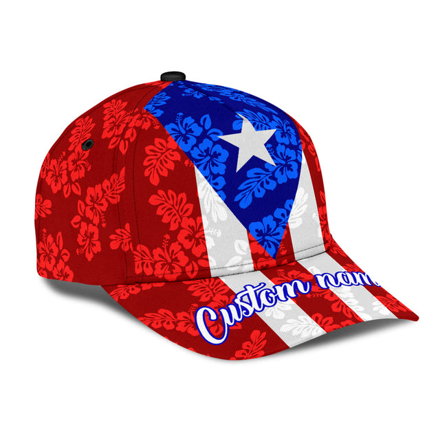 Customize Name Puerto Rico Classic Cap