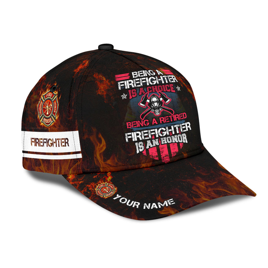 Customize Name Firefighter Classic Cap