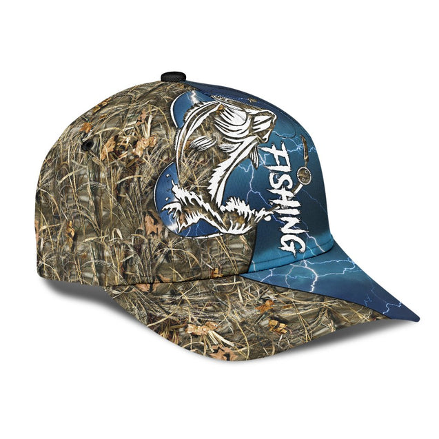 Bass Fishing hat Hook 3D design print Cap