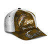 Custom Name Walleye Fishing hat Hook 3D Painting print Cap