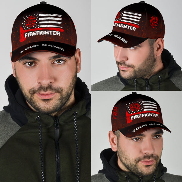 Customize Name Firefighter Classic Cap