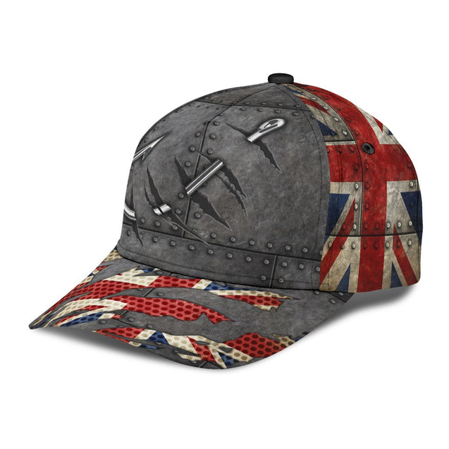 Fishing hat United Kingdom Hook 3D design print Cap