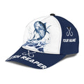 Custom Name Tuna Fishing hat Hook 3D design print Cap