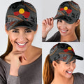 Aboriginal dots Zip pattern 3D design printed Classic Cap