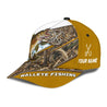 Custom Name Walleye Fishing hat Hook 3D design print Cap