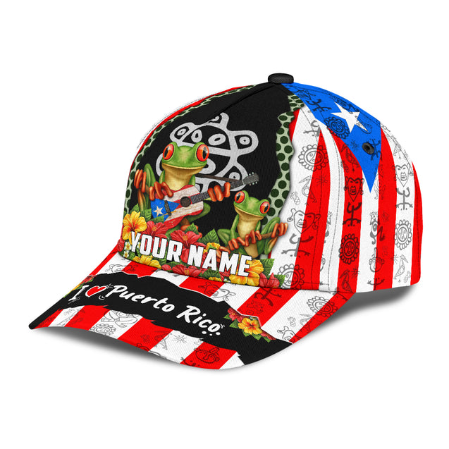 Customize Name Puerto Rico Classic Cap