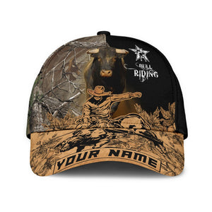 Personalized Name Bull Riding Classic Cap Tattoo Ver 2