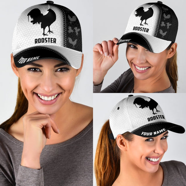 Premium Personalized Rooster 3D Printed Cap DD12052104