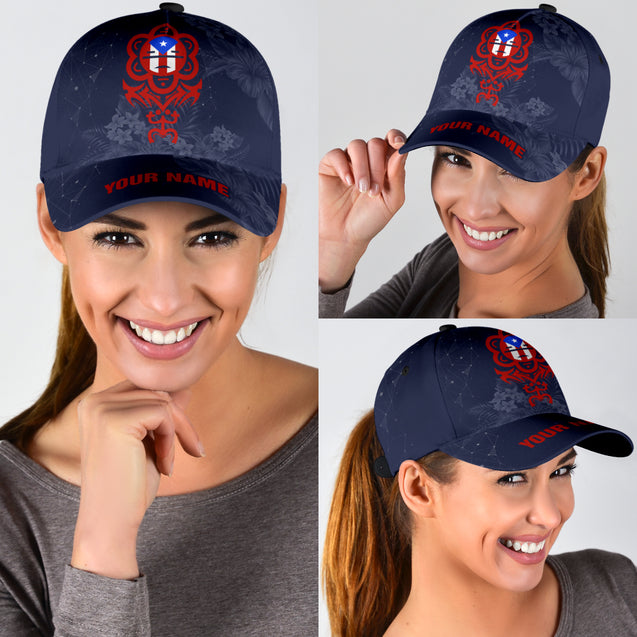 Customize Name Puerto Rico Classic Cap