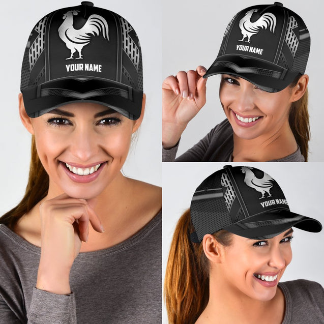 Personalized Rooster 3D Printed Cap DD13052103