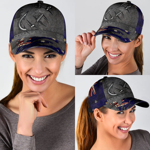 Fishing hat United Kingdom Hook 3D design print Cap