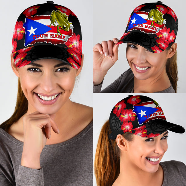 Customize Name Coqui Puerto Rico Classic Cap